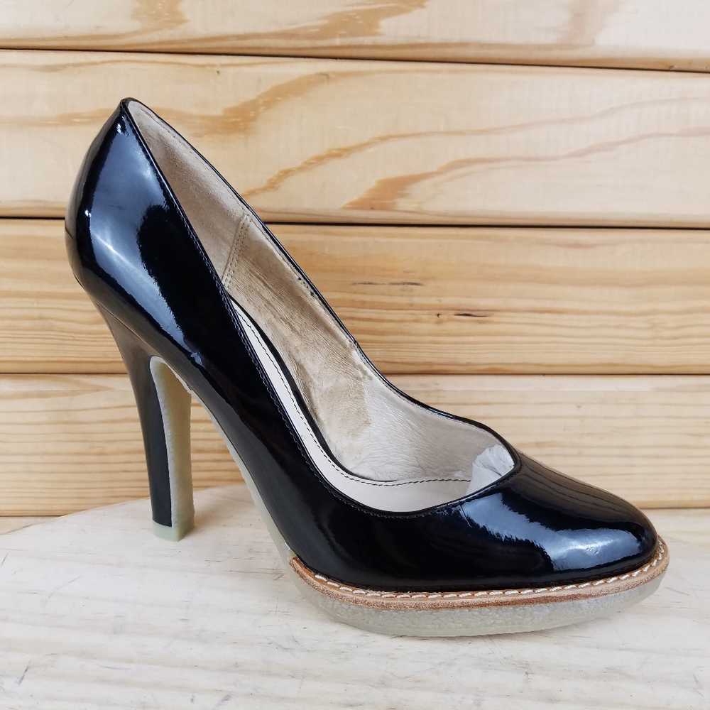 New CL Hipster Leather Classic High Heels Platform Pumps Shoes Womens Size 6.5 M